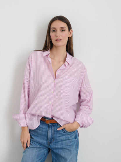 Alex Mill Jo Shirt in Stripe Lavender/White
