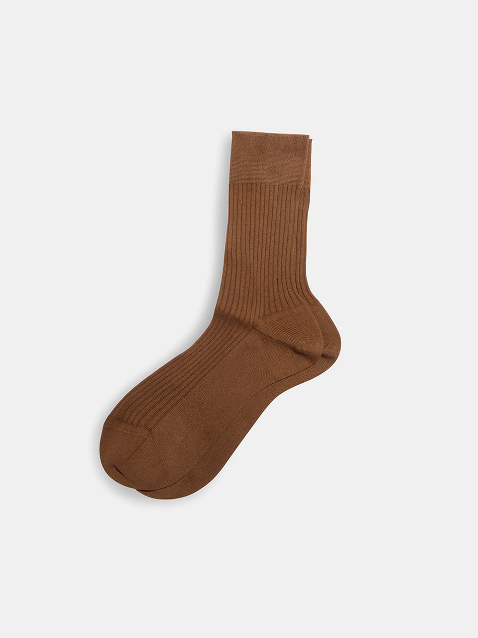 Alex Mill Maria La Rosa Bio Cotton Ribbed Socks Camel