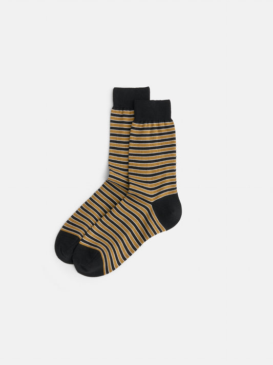 Alex Mill Maria La Rosa Stripe Socks Gold