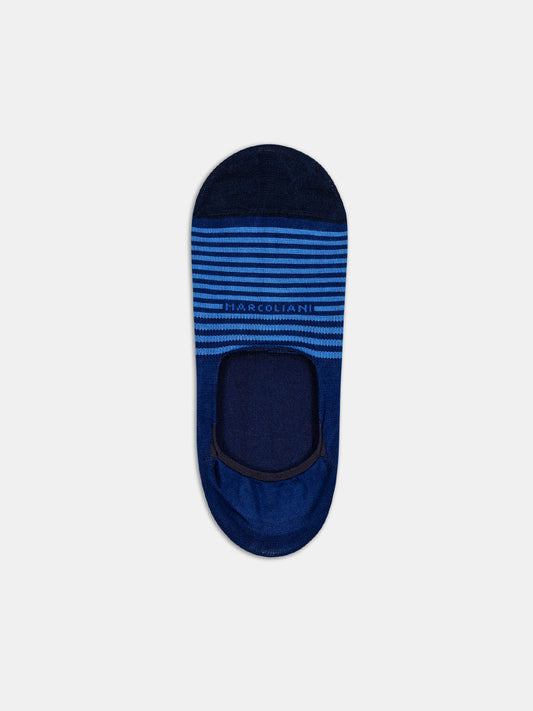 Alex Mill Marcoliani Stripe Invisible Sock Navy/Blue