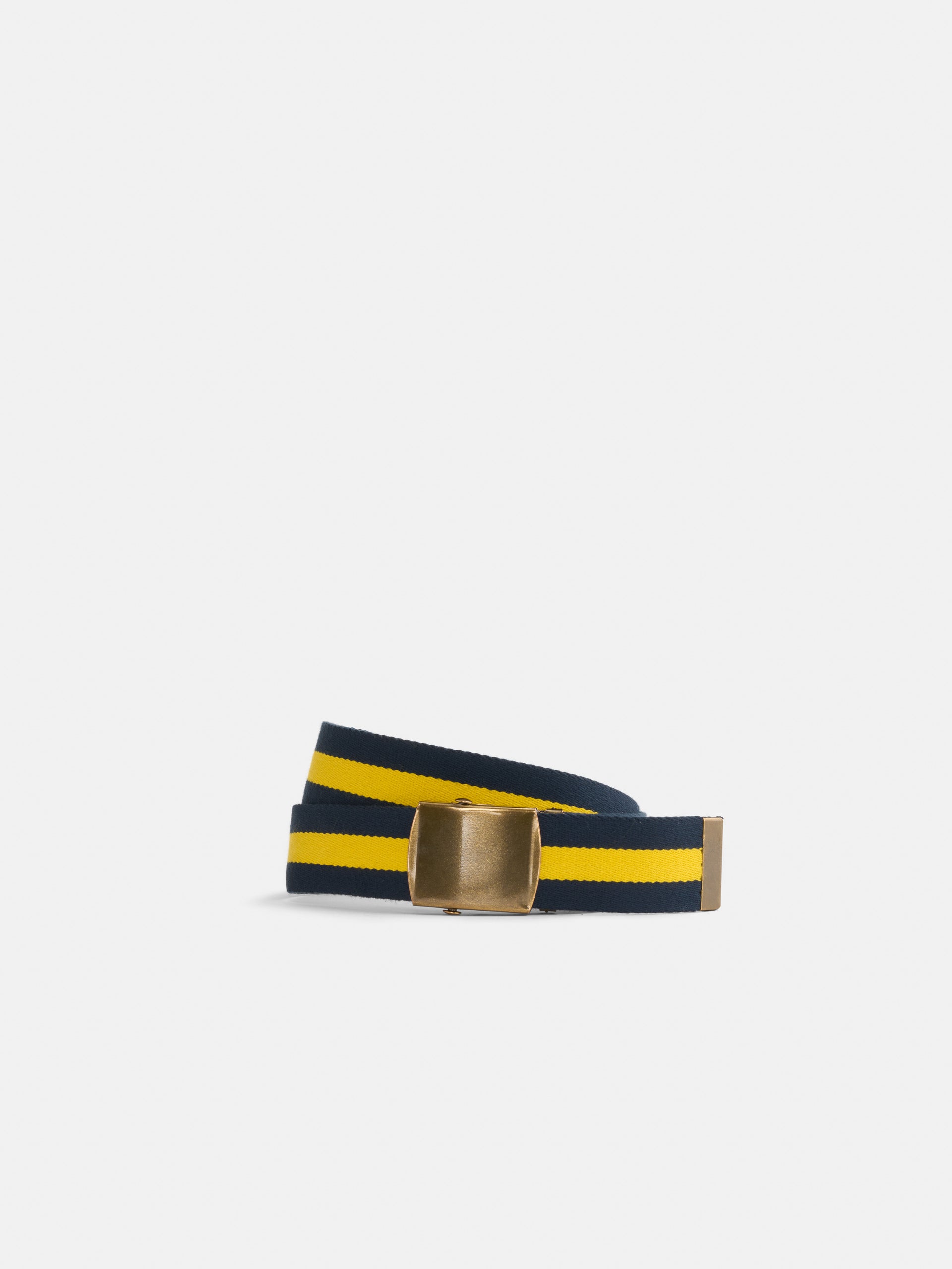 Alex Mill Striped Web Belt Navy/Yellow
