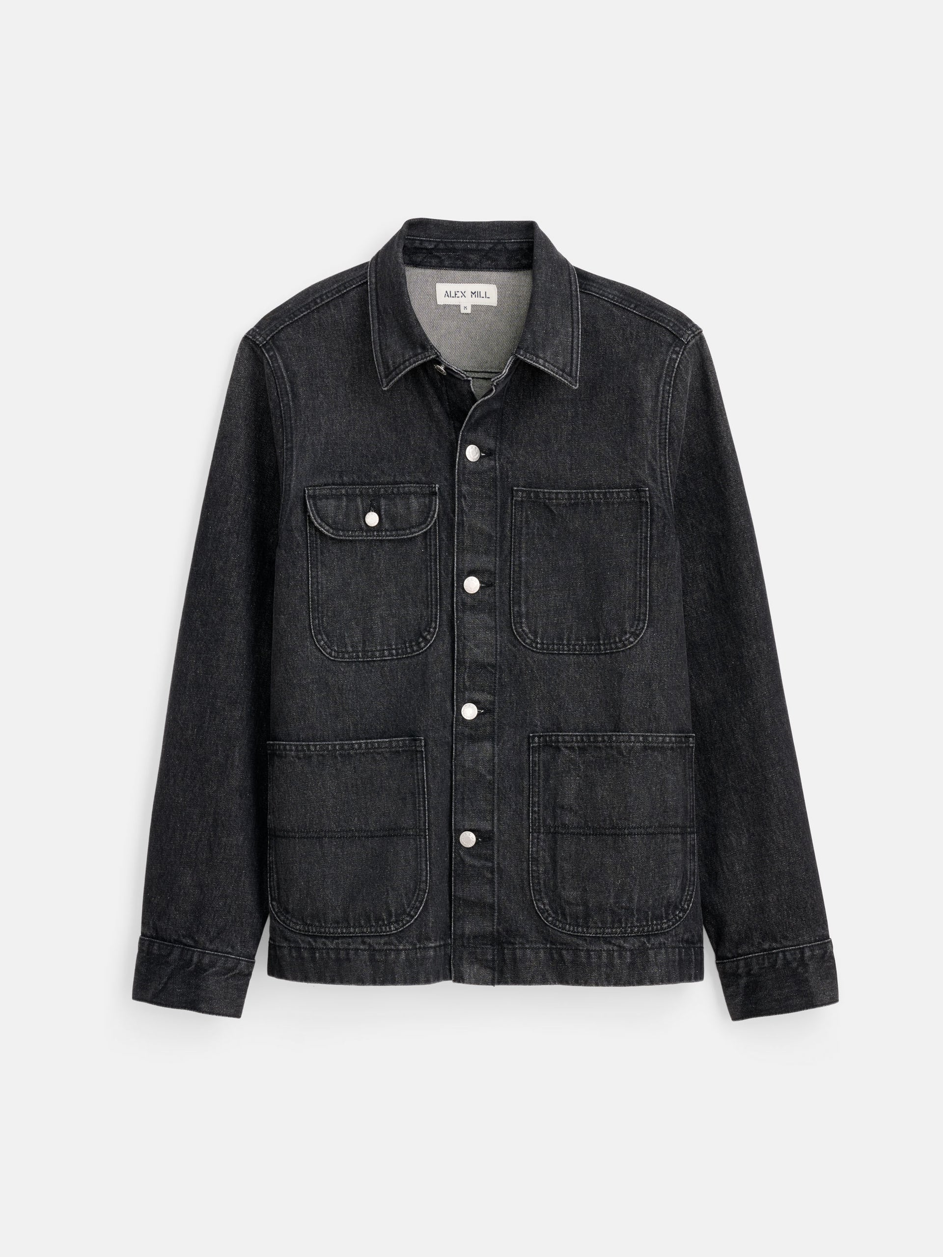 Alex Mill Work Jacket In Vintage Wash Denim