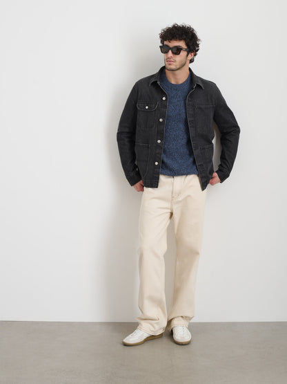 Alex Mill Work Jacket In Vintage Wash Denim