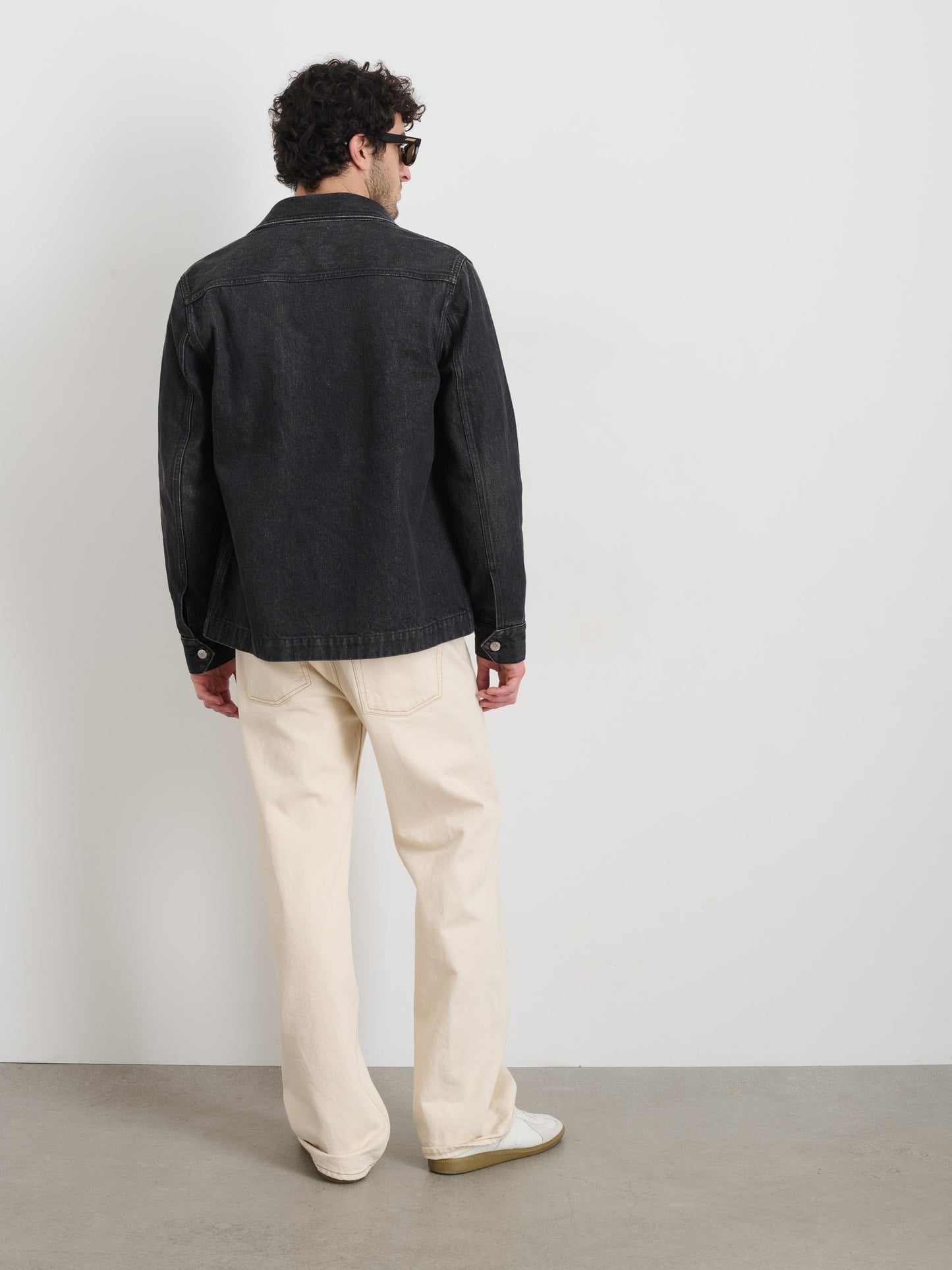 Alex Mill Work Jacket In Vintage Wash Denim