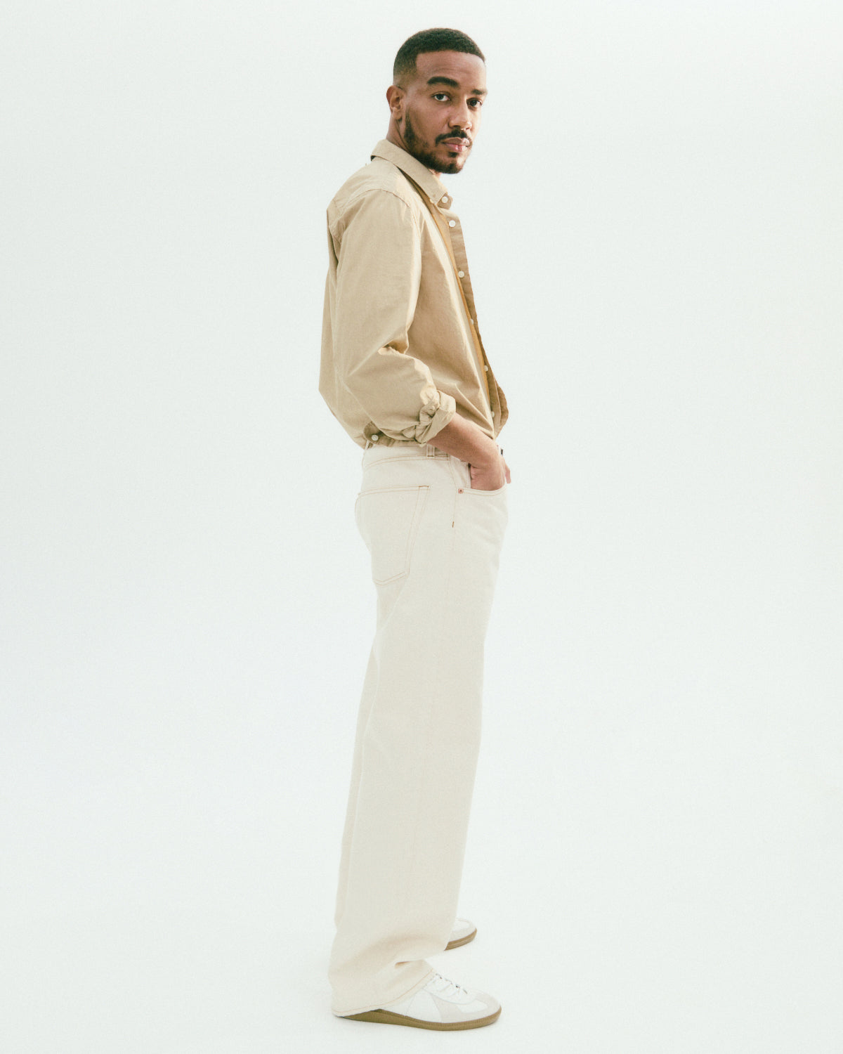 Alex Mill AM Relaxed Straight 5 Pocket Jean Natural