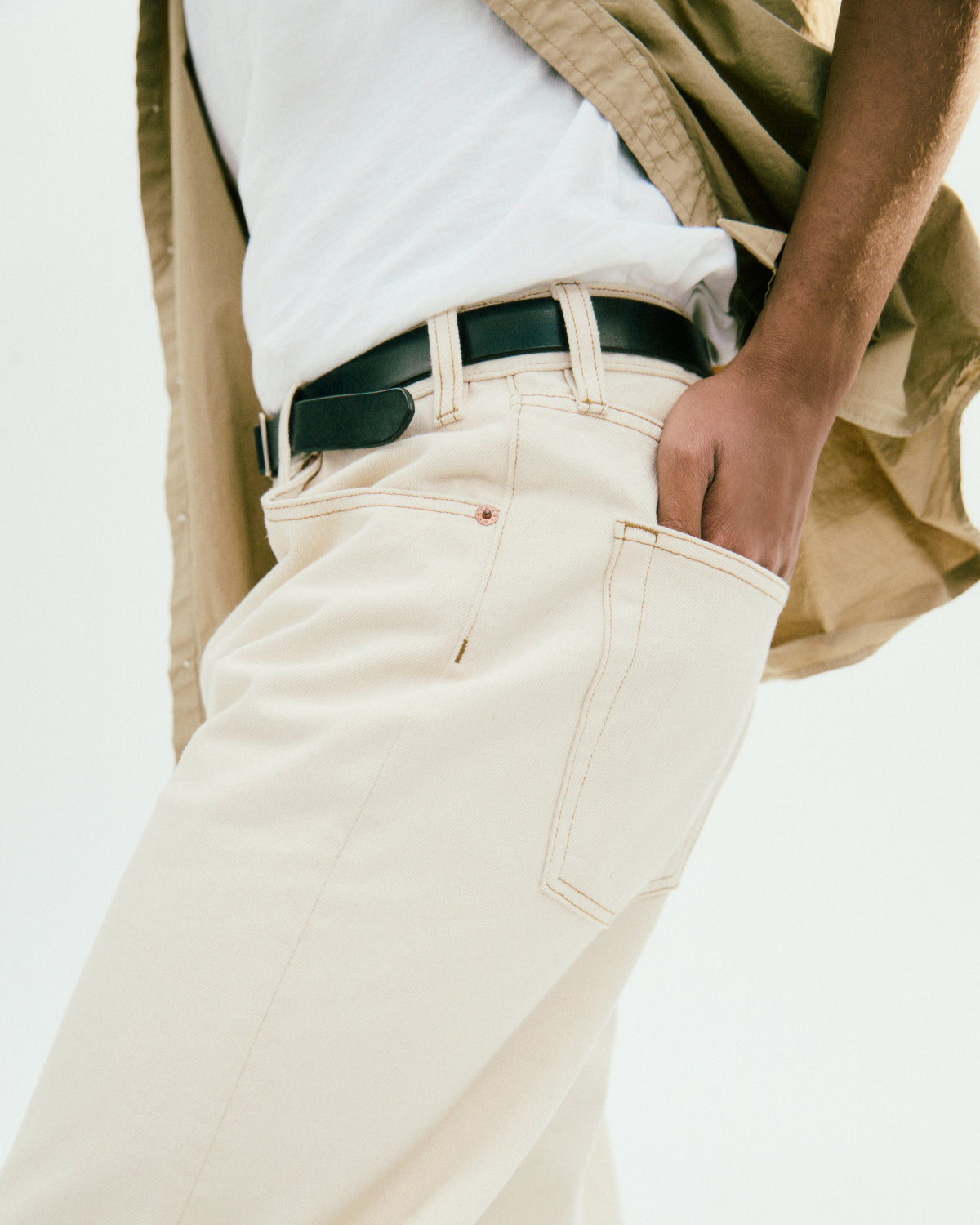 Alex Mill AM Relaxed Straight 5 Pocket Jean Natural