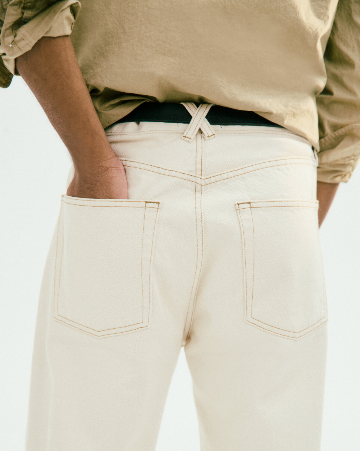 Alex Mill AM Relaxed Straight 5 Pocket Jean Natural