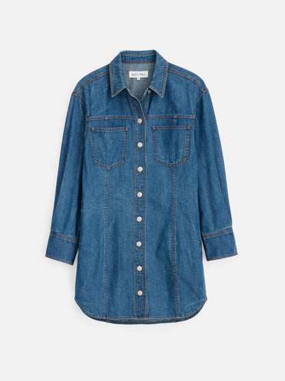 Alex Mill Marissa Shirtdress in Light Weight Denim