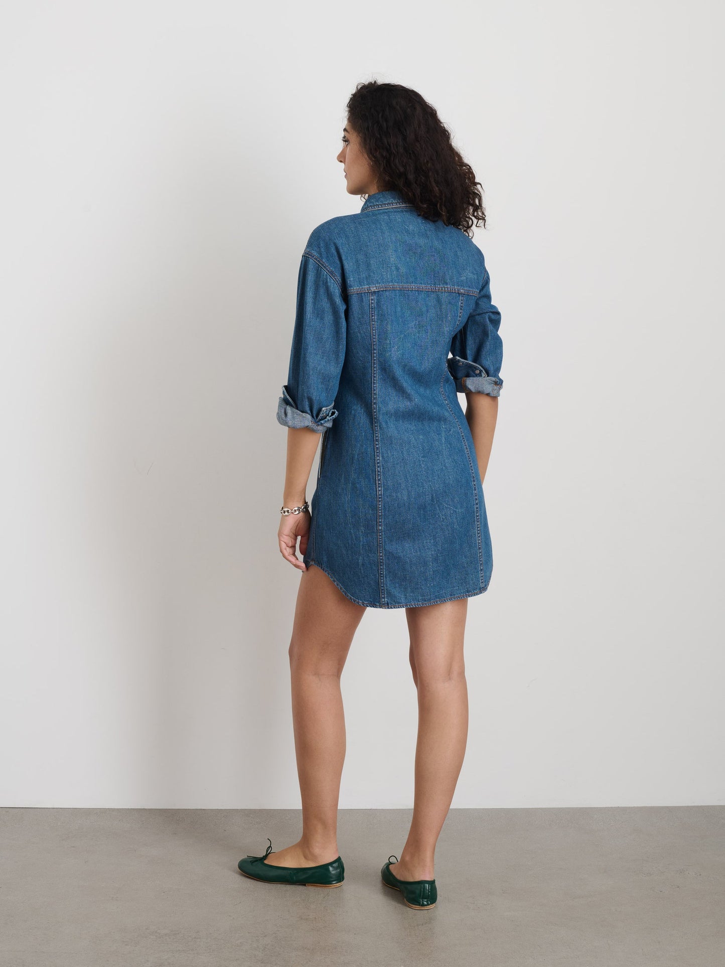 Alex Mill Marissa Shirtdress in Light Weight Denim