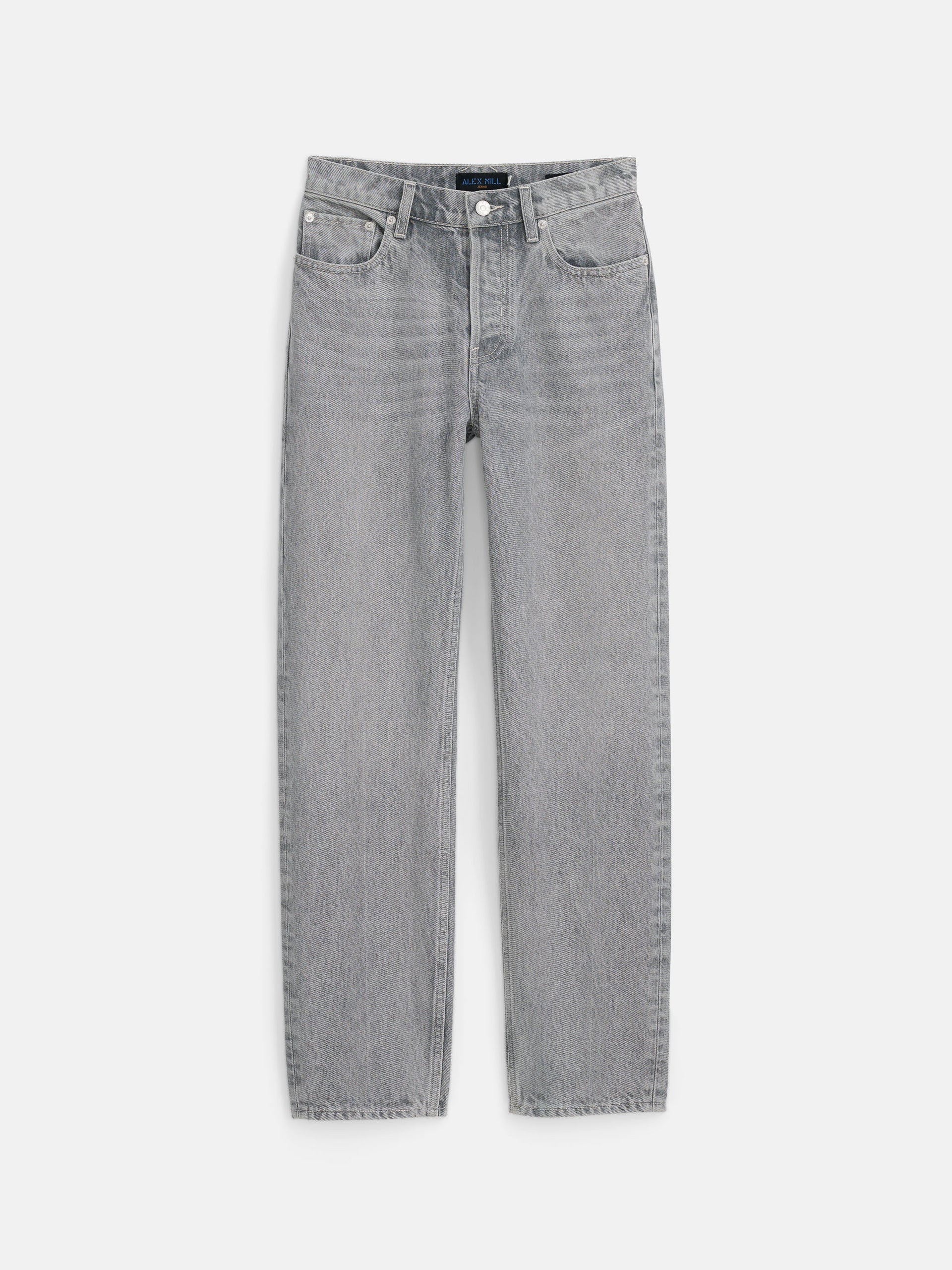 Alex Mill Jane Mid Rise Straight Jean Grey Wash