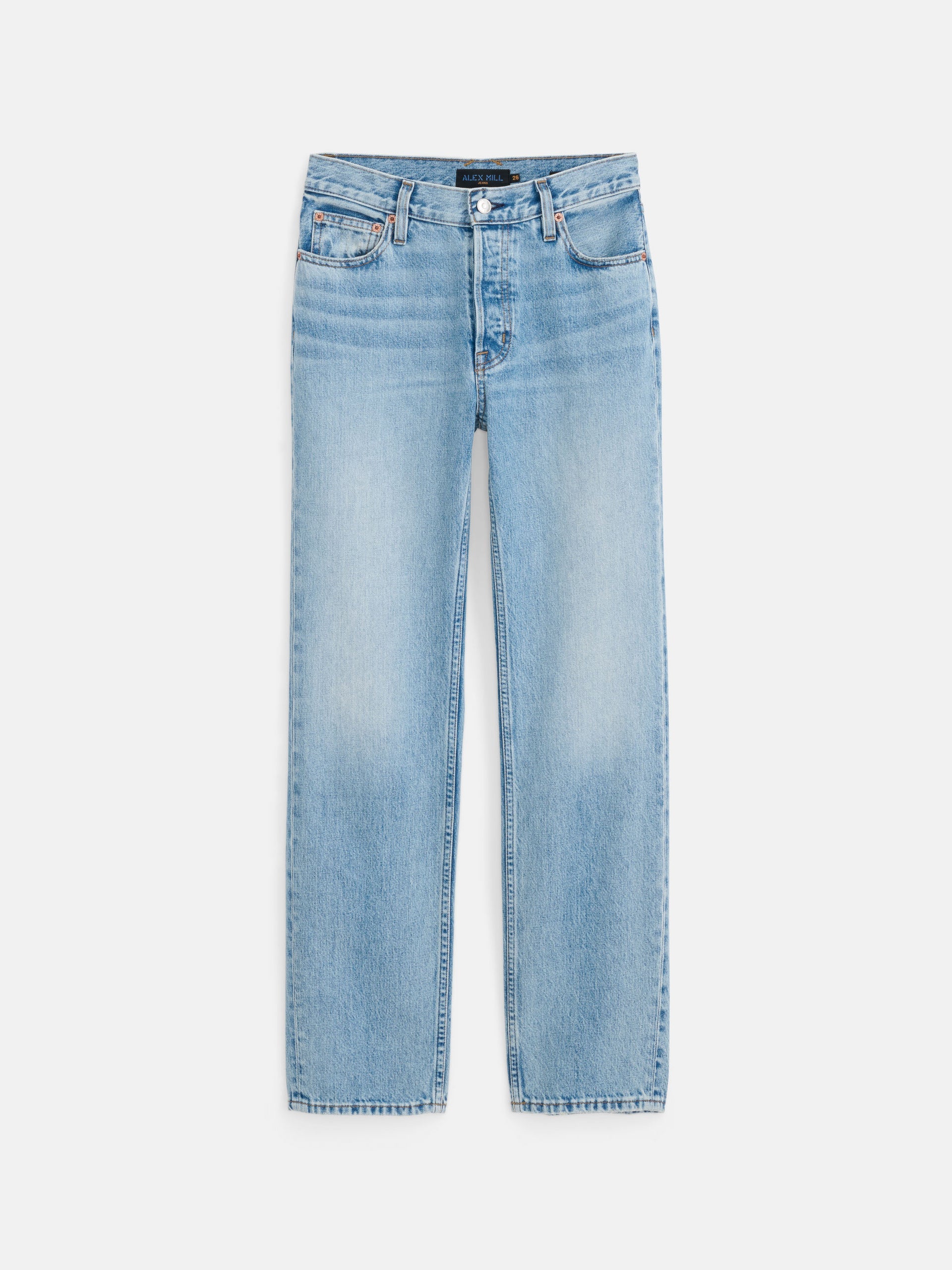 Alex Mill Jane Mid Rise Straight Jean Kyoto Wash