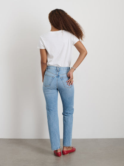 Alex Mill Jane Mid Rise Straight Jean Kyoto Wash