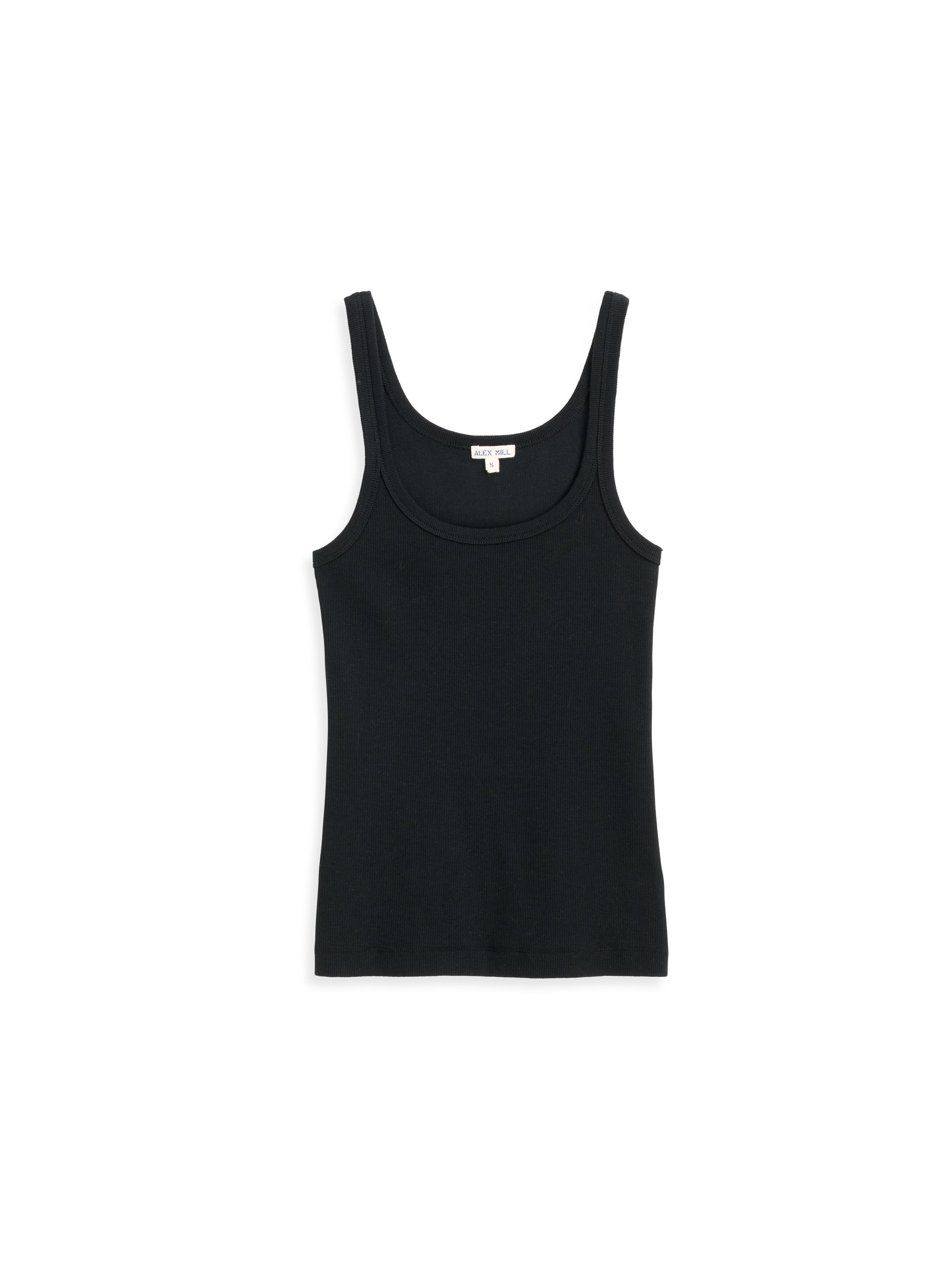 Alex Mill 365 Ribbed Tank Black