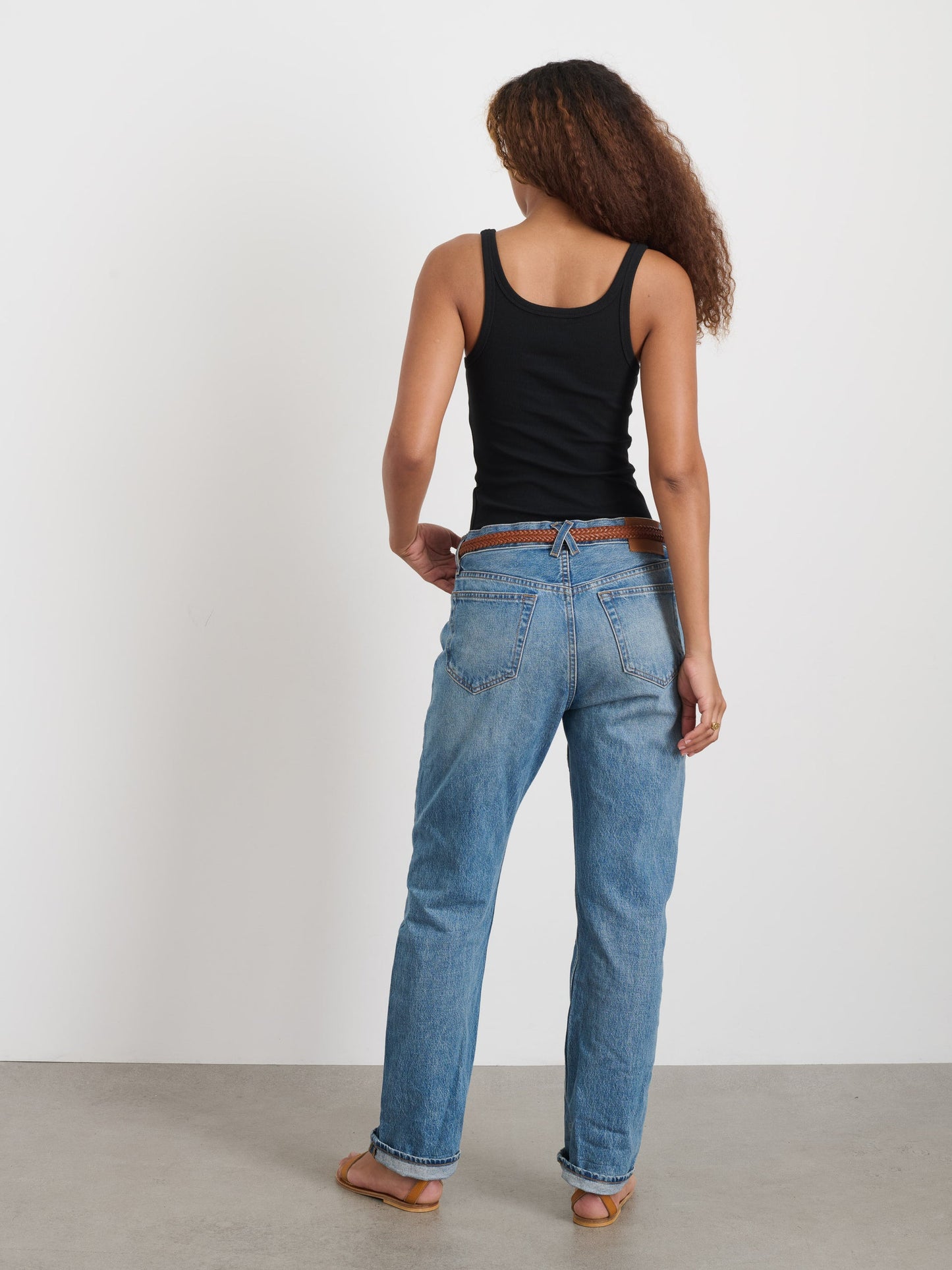 Alex Mill 365 Ribbed Tank Black
