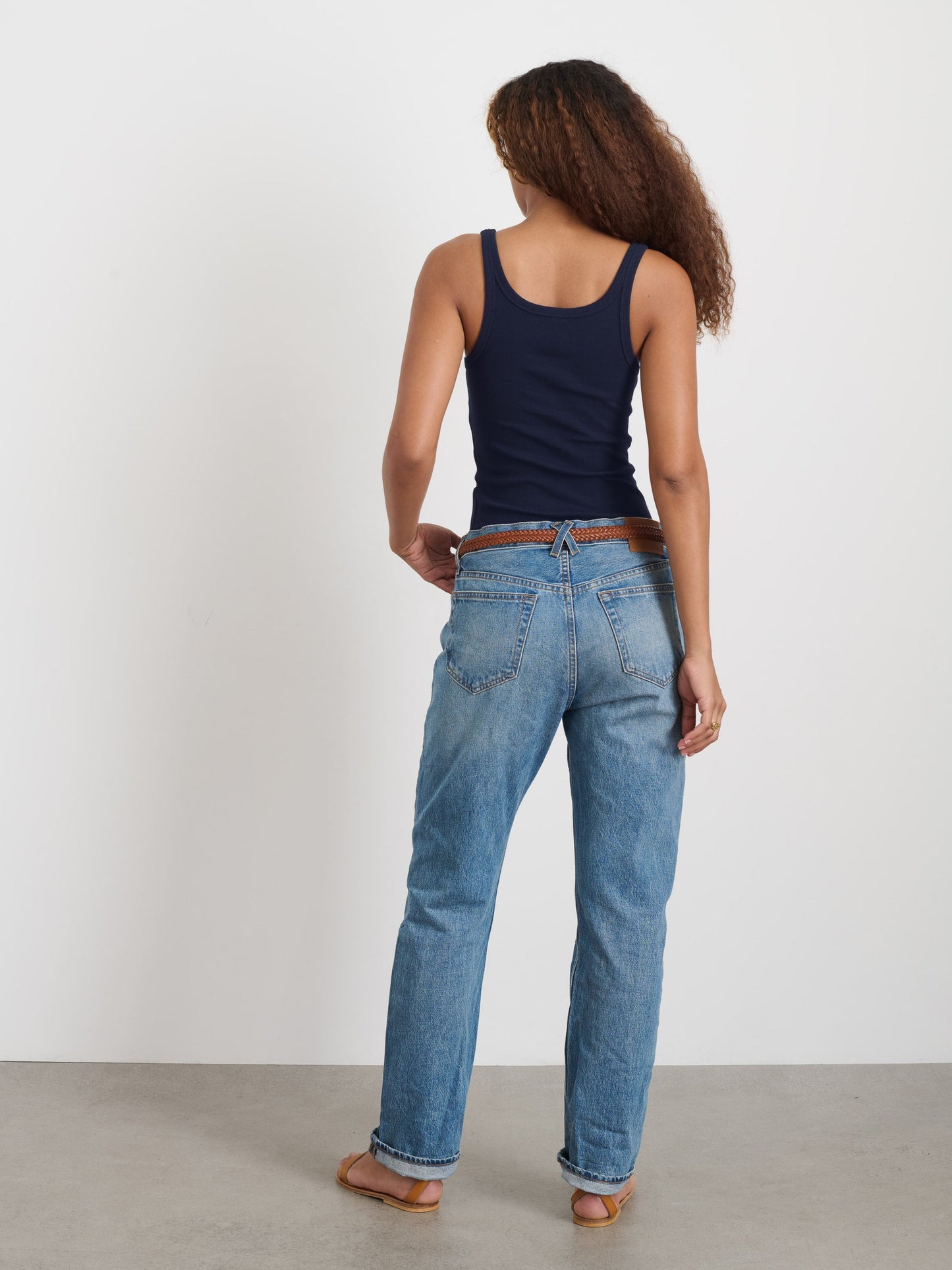 Alex Mill 365 Ribbed Tank Dark Navy