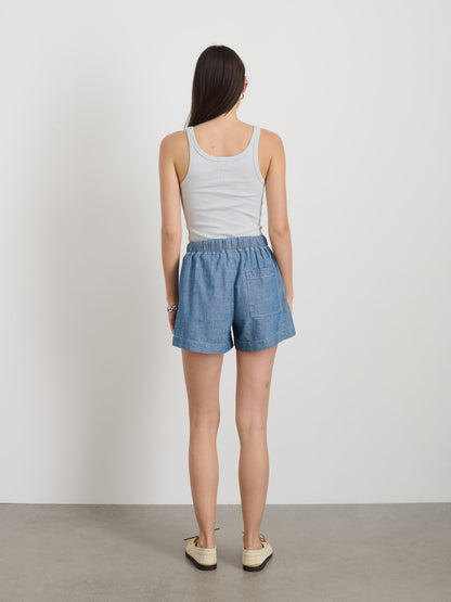 Alex Mill 365 Ribbed Tank Glass Blue