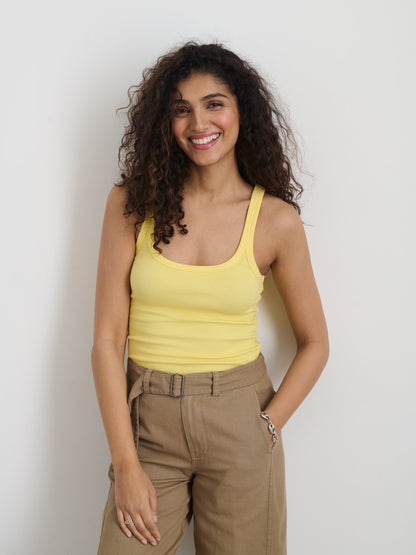 Alex Mill 365 Ribbed Tank Honeysuckle