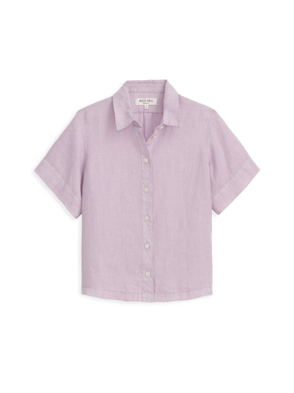 Alex Mill Maddie Shirt In Linen Thistle