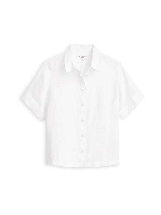 Alex Mill Maddie Shirt In Linen White
