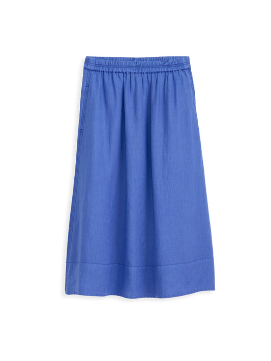 Alex Mill Maddie Skirt in Linen Ultramarine