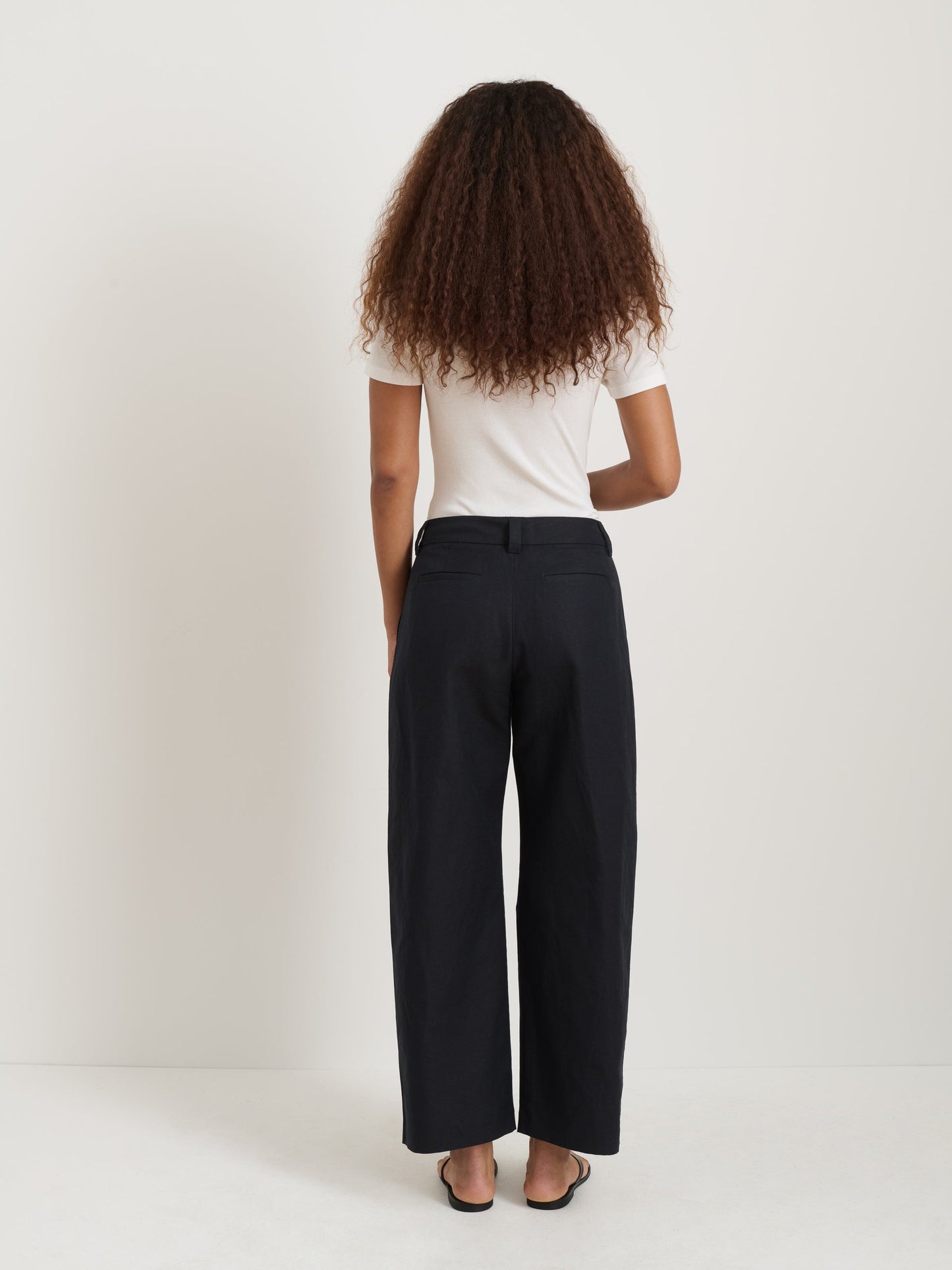 Alex Mill Soho Pant In Cotton Linen Black