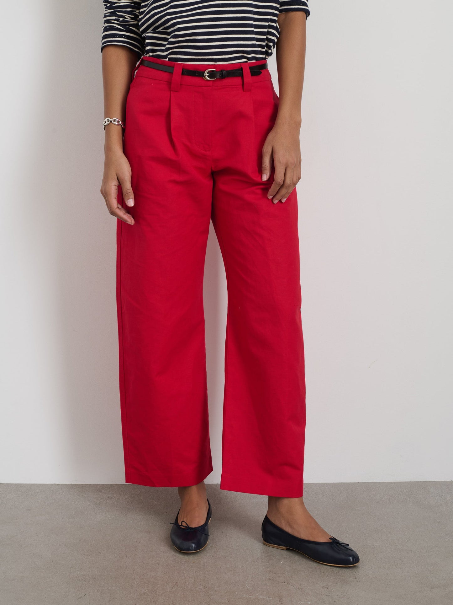 Alex Mill Soho Pant In Cotton Linen Crimson