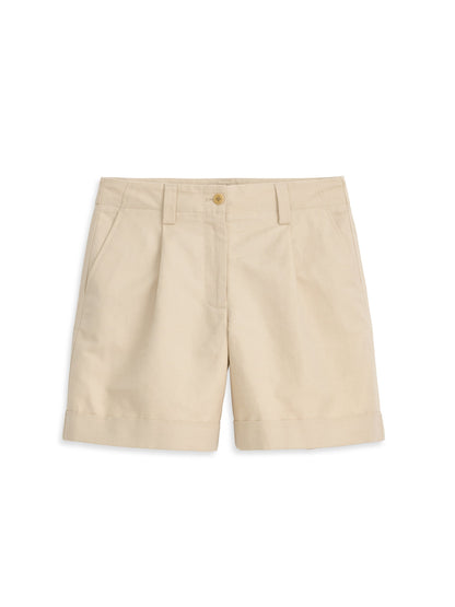 Alex Mill Soho Short In Cotton Linen Tan