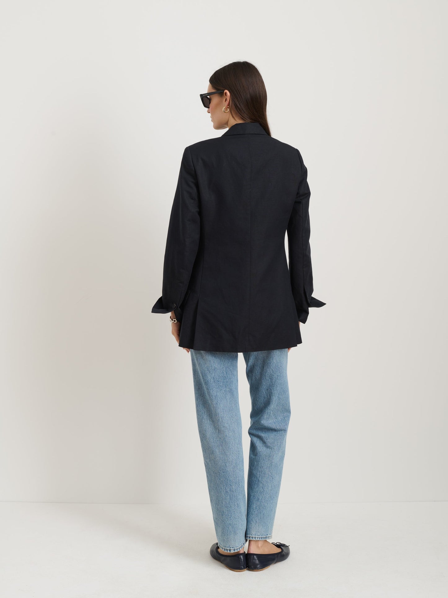 Alex Mill Soho Waisted Blazer In Linen Cotton