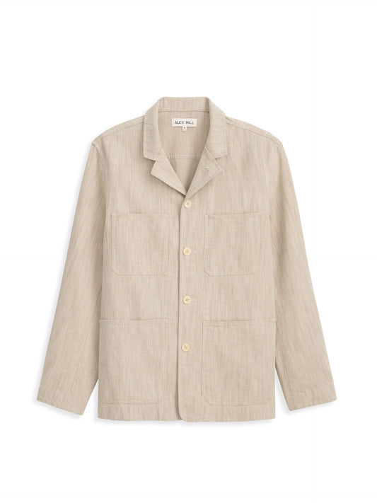 Alex Mill Work Jacket Blazer Flax Ivory