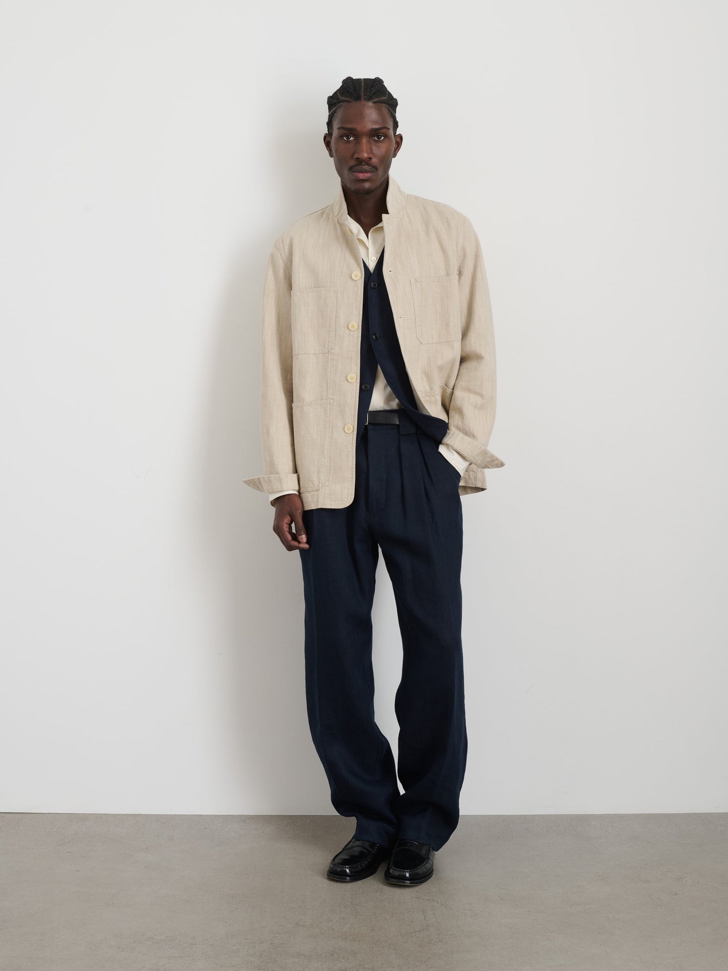 Alex Mill Work Jacket Blazer Flax Ivory
