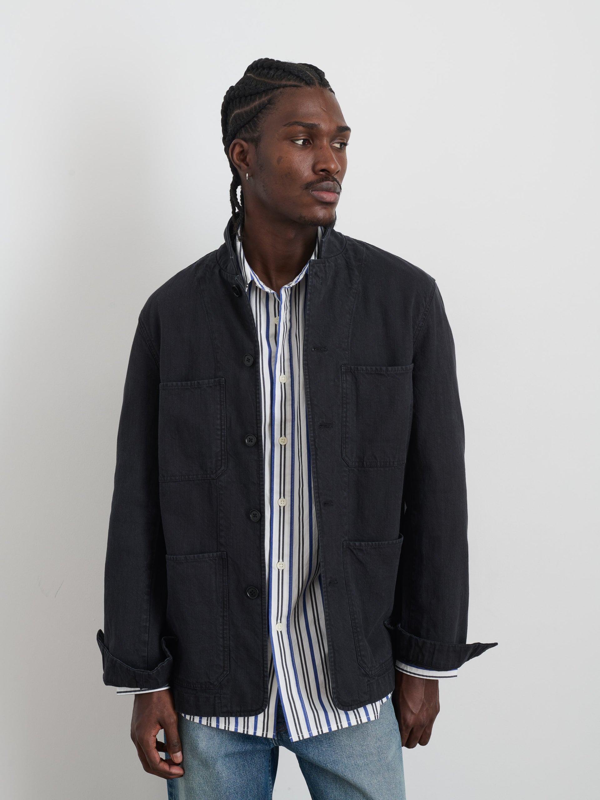Alex Mill Work Jacket Blazer Washed Black