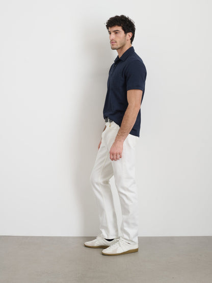 Alex Mill Standard Polo in Slub Cotton Navy