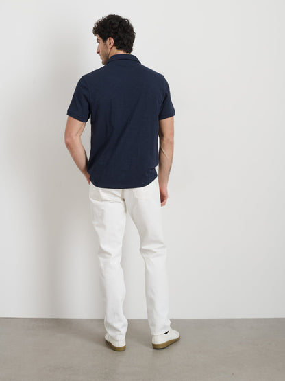 Alex Mill Standard Polo in Slub Cotton Navy