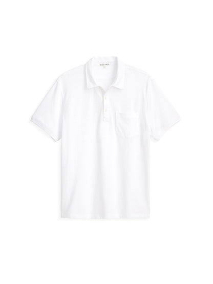 Alex Mill Standard Polo in Slub Cotton White