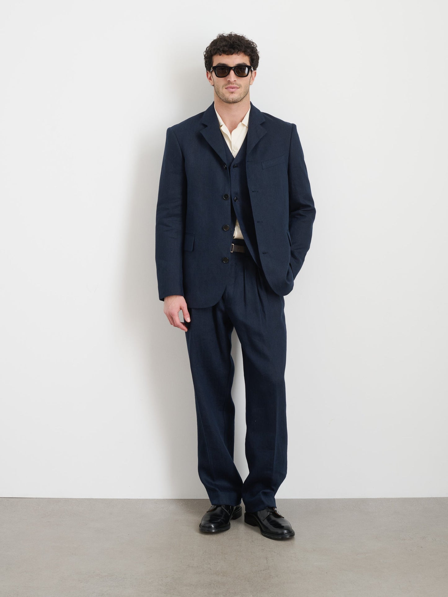 Alex Mill Daniel Four Button Blazer In Linen Herringbone
