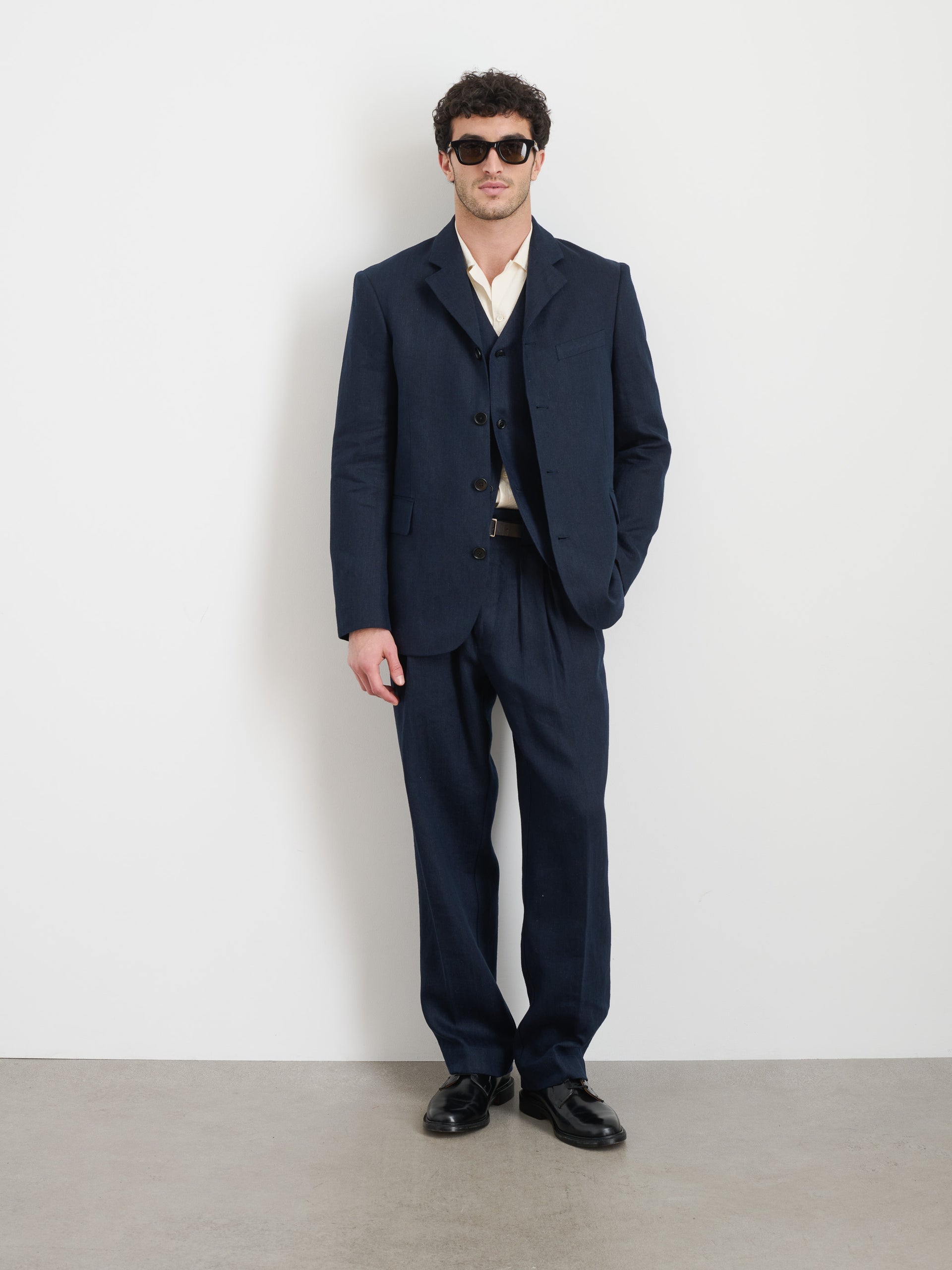 Alex Mill Daniel Four Button Blazer In Linen Herringbone