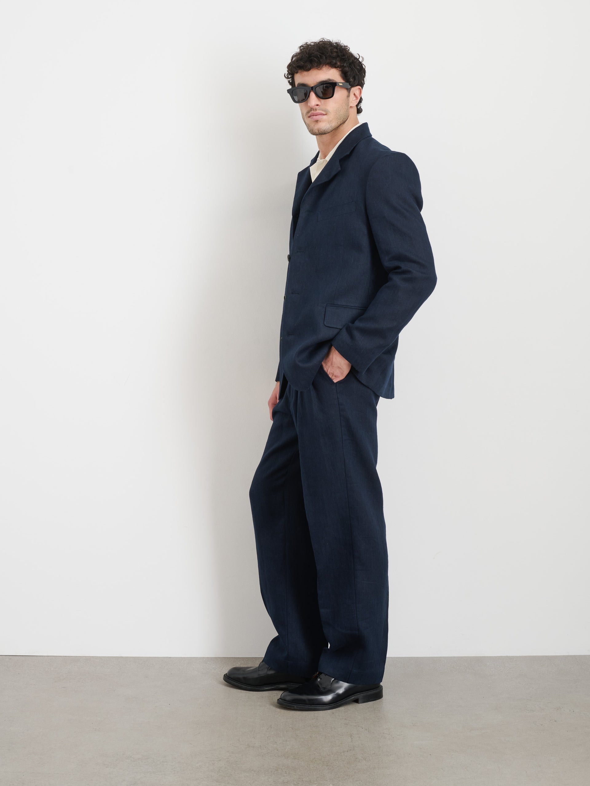 Alex Mill Daniel Four Button Blazer In Linen Herringbone
