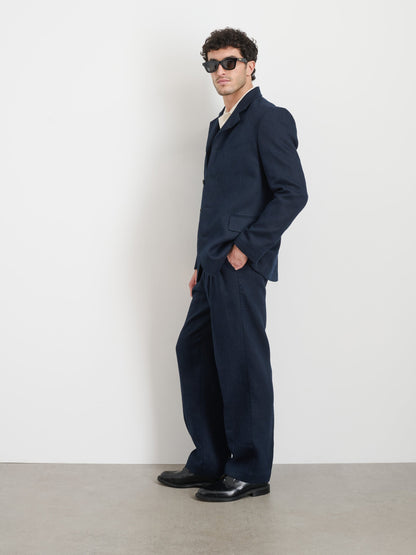 Alex Mill Daniel Four Button Blazer In Linen Herringbone