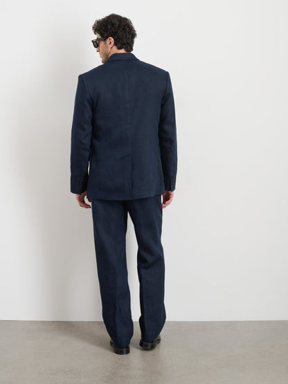 Alex Mill Daniel Four Button Blazer In Linen Herringbone