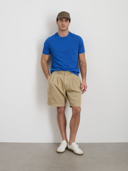 Alex Mill Standard Pleated Short In Chino Faded Khaki