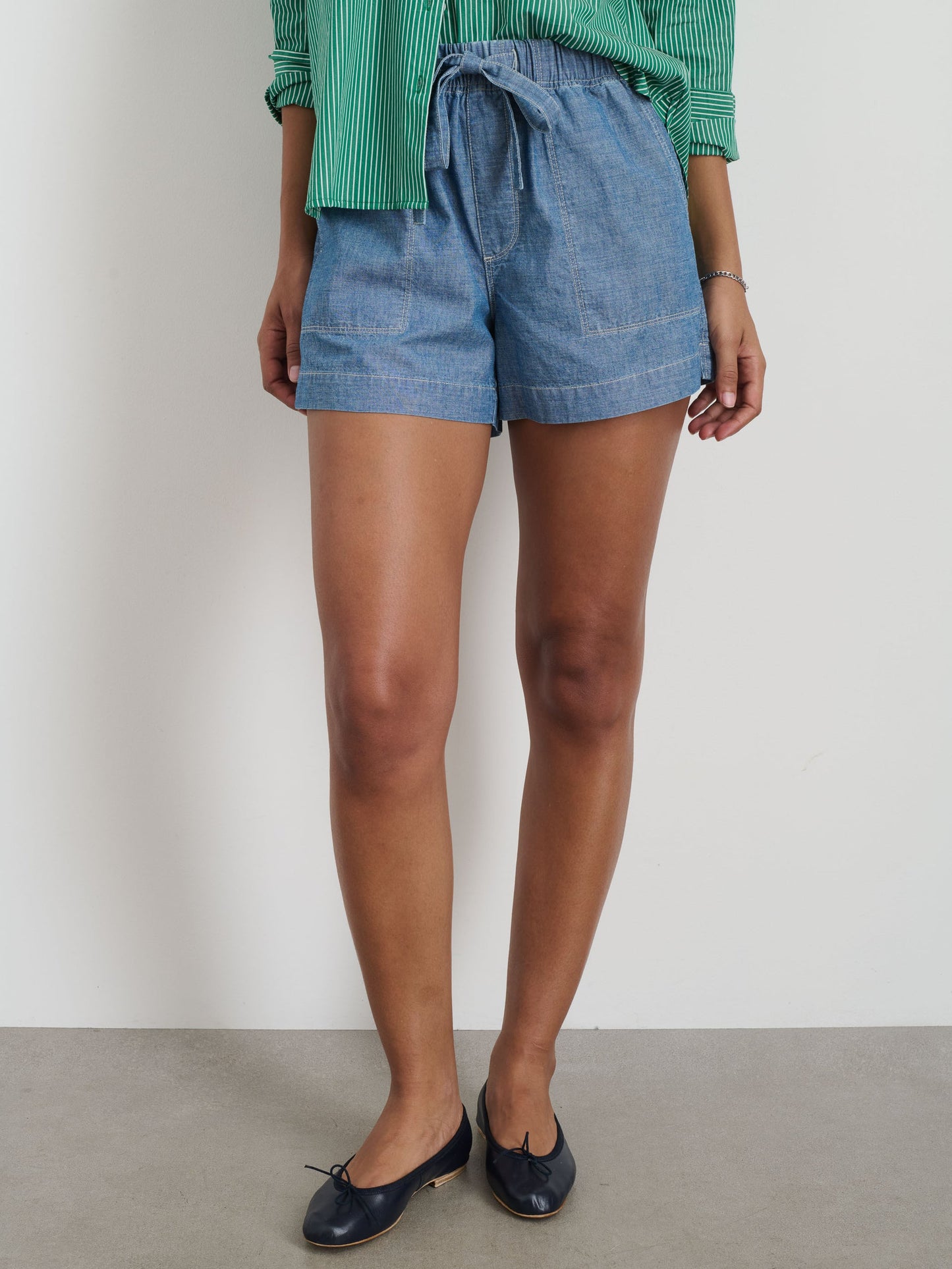 Alex Mill Porselli x Alex Mill Ballet Flat Navy