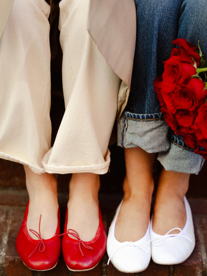 Alex Mill Porselli x Alex Mill Ballet Flat Red