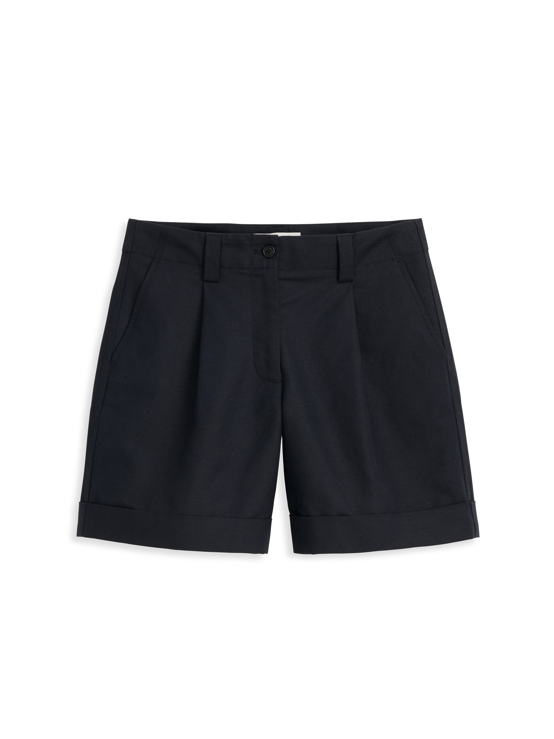 Alex Mill Soho Short In Cotton Linen Black