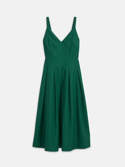 Alex Mill Abby Dress In Cotton Poplin Emerald