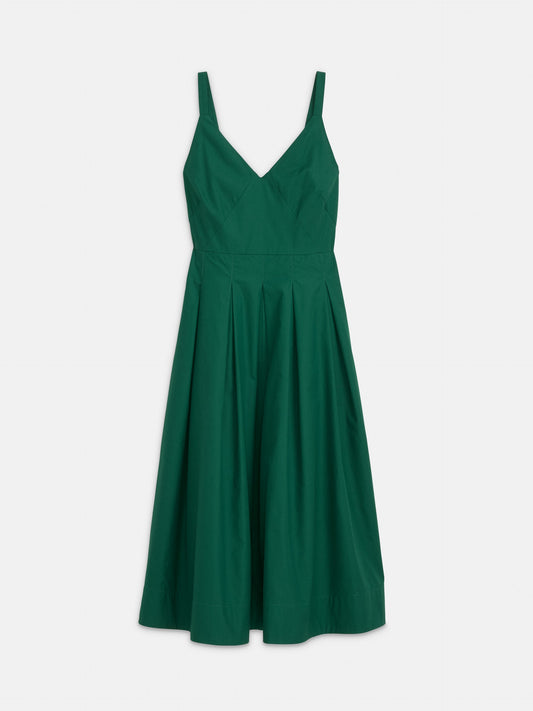 Alex Mill Abby Dress In Cotton Poplin Emerald