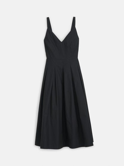 Alex Mill Abby Dress In Cotton Poplin Rich Black