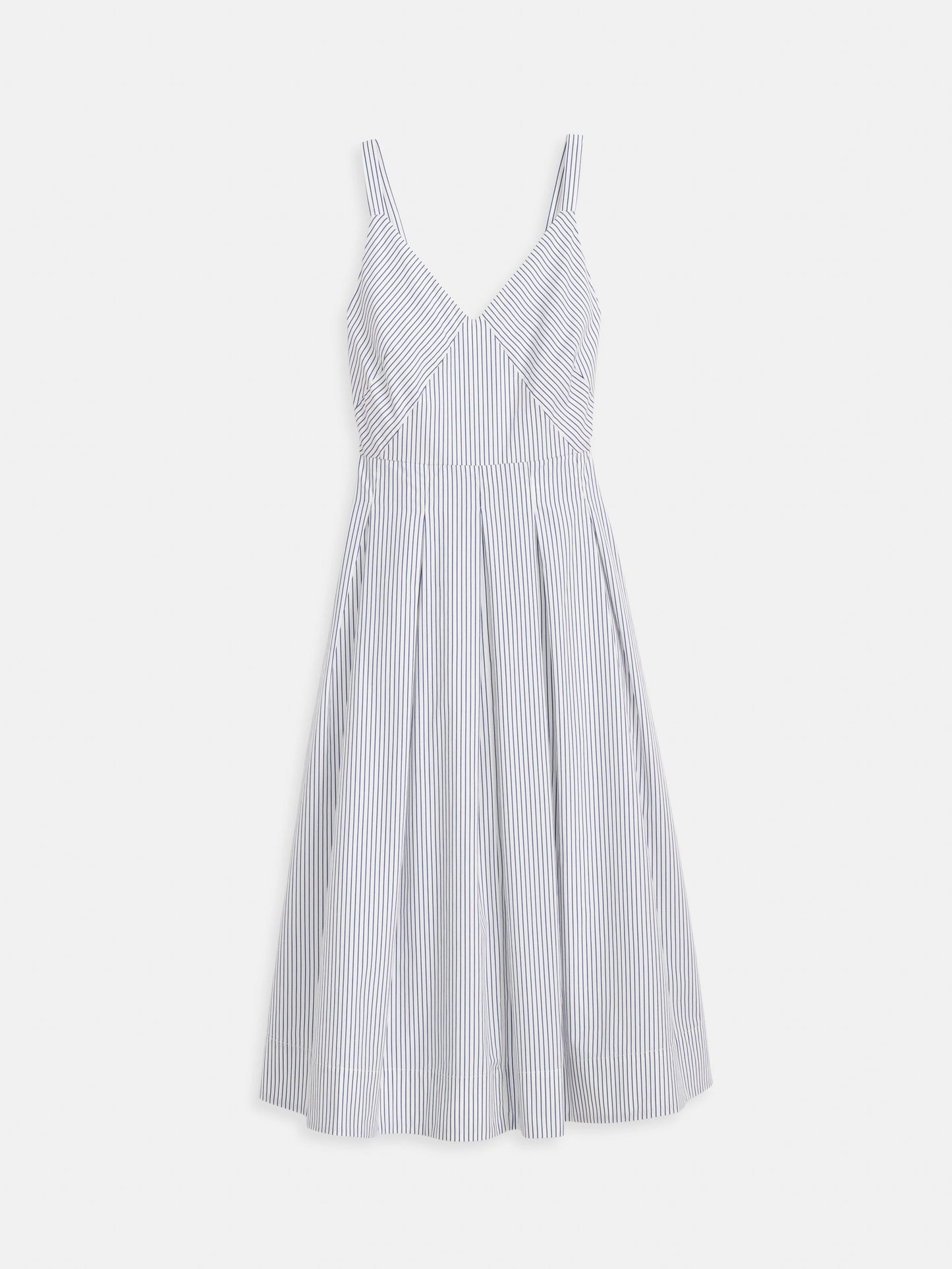 Alex Mill Abby Stripe Dress In Cotton Poplin White/Blue Stripe