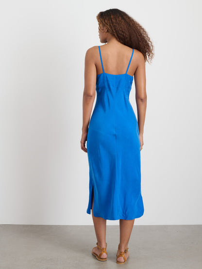 Alex Mill Carly Cami Dress In Cupro Cunningham Blue