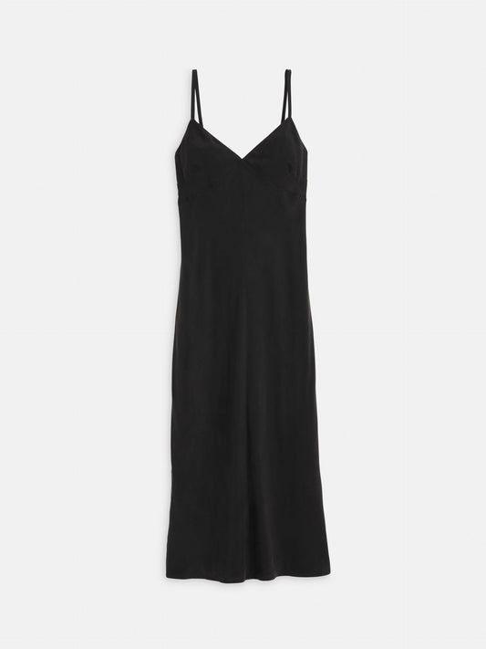 Alex Mill Carly Cami Dress In Cupro Rich Black