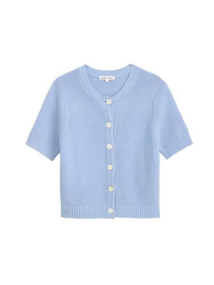 Alex Mill Elle Sweater In Cotton Linen Hydrangea